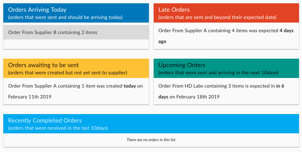 Purchase Orders